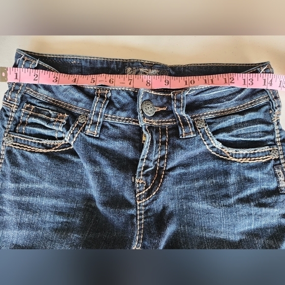 Silver women's Suki Mid-Straight Jean Sizs w26/L34 - Picture 5 of 5